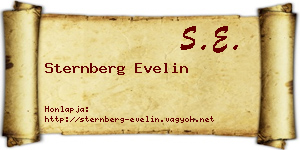 Sternberg Evelin névjegykártya